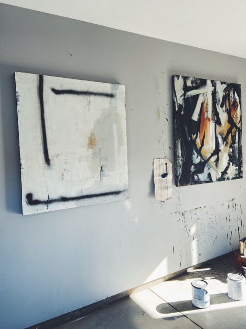 47" x 41" Contemporary Abstract | Mixed Media by Michael O'Guinn