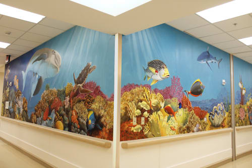 Motts Children’s Hospital Murals | Murals by Katherine Larson | C.S. Mott Children's Hospital in Ann Arbor