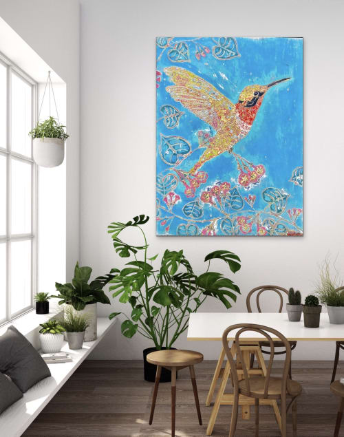 Special Delivery - sold inquire about a similar work of art | Paintings by L Rowland Contemporary Art