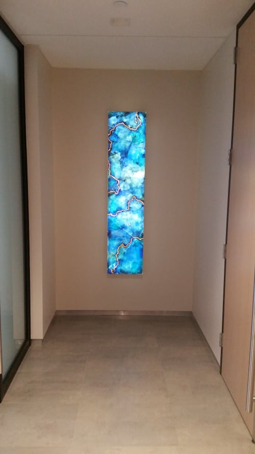 Continuities no. 1 and 2 | Mixed Media by Shawn Camp | Brandywine Realty Trust in Austin