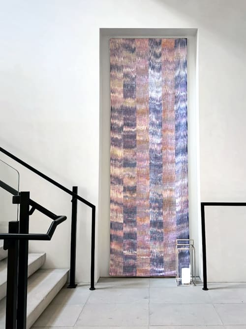 Heather Fields - Commission | Tapestry in Wall Hangings by Jessie Bloom Studio