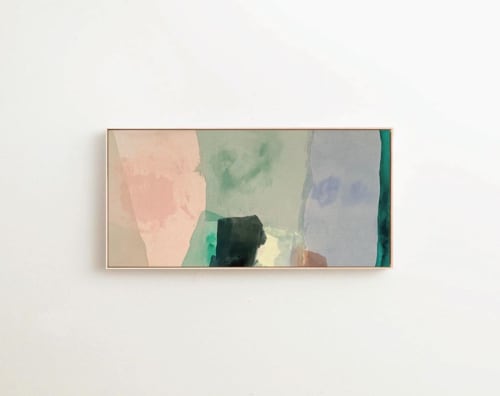 'as my mind wanders no. 02', 36" x 72" | Paintings by maja dlugolecki