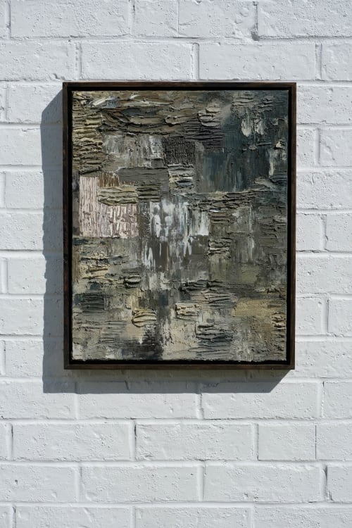 "moss covered homes" | Mixed Media in Paintings by VISCERAL HOME STUDIO
