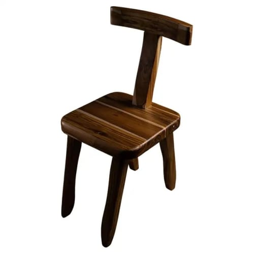 T- Chair, Teak | Chairs by Aeterna Furniture