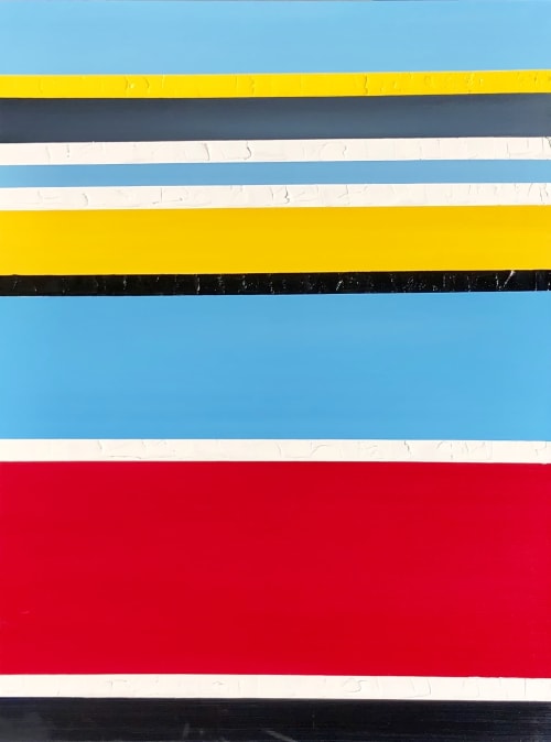 Strips | Oil And Acrylic Painting in Paintings by Hugo Auler Jr. Art | Playa Vista in Los Angeles