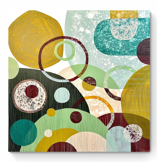 Overlapping horizons 1 | Oil And Acrylic Painting in Paintings by Cristina Dalla Valentina