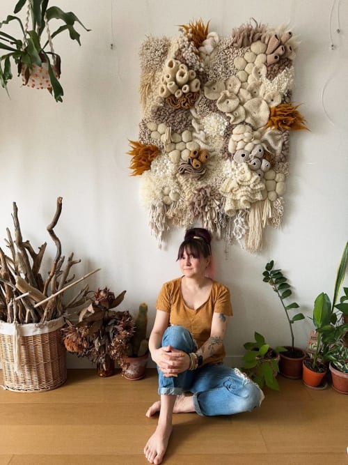 Unique coral reef wall art. | Tapestry in Wall Hangings by Awesome Knots