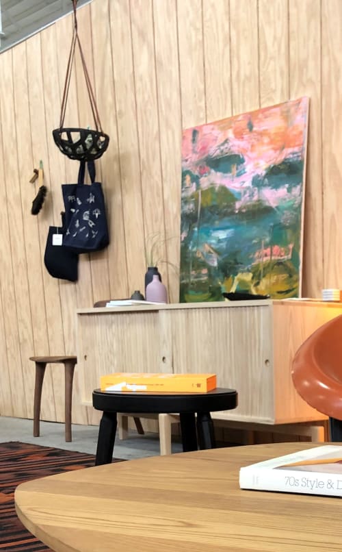 Black Hanging Basket - Large | Vases & Vessels by SKINNY Ceramics | Bay Area Made x Wescover 2019 Design Showcase in Alameda