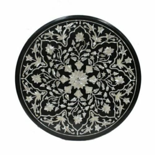 Black marble table, side table, coffee table, tabletop | Tables by Innovative Home Decors