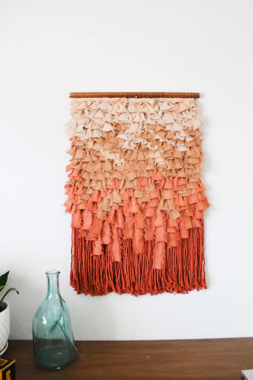 The Ribbon Gradient | Wall Hangings by Mochablue Fiber Art