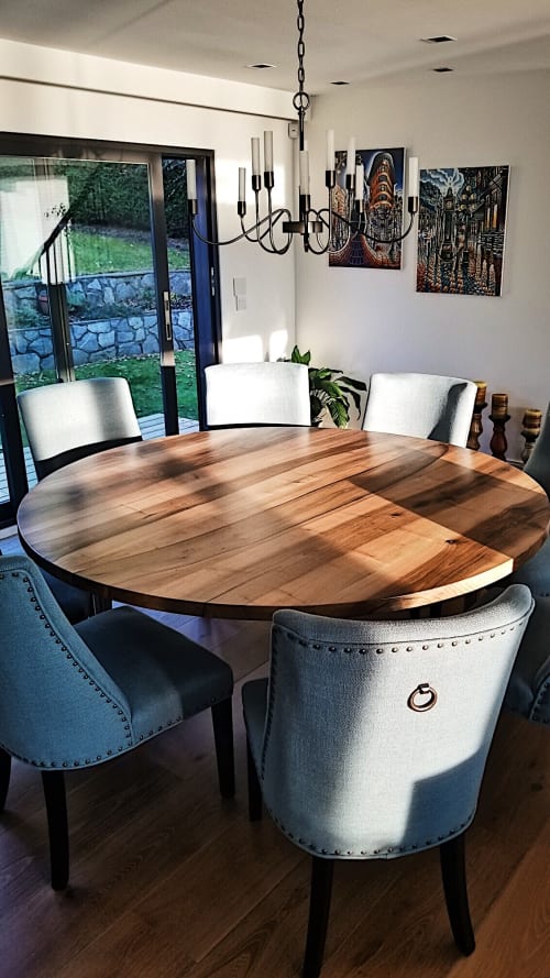 European Walnut Round Dining Table | Tables by Toncha Hardwood