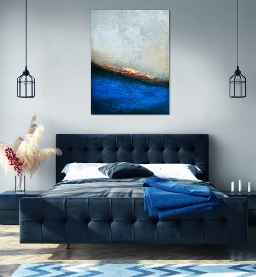 Slate Wave | Mixed Media by Alyson Storms | Seattle in Seattle