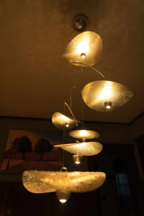 Nymphaea 7 Suspended Light | Pendants by Claudine Gevry Studio