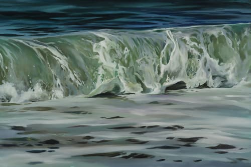Ocean #15 | Oil And Acrylic Painting in Paintings by Lindsey Millikan