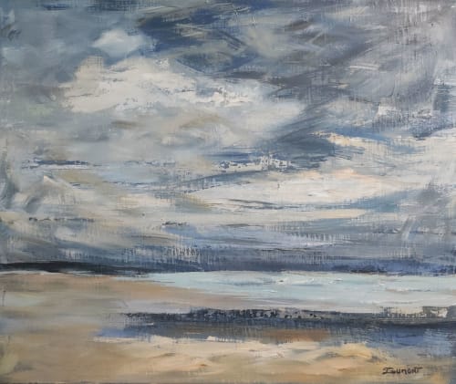 La côte fleurie / The flowering coast | Oil And Acrylic Painting in Paintings by Sophie DUMONT.