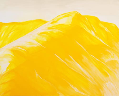 Cresting Gold | Oil And Acrylic Painting in Paintings by Kate Wilson Fine Art