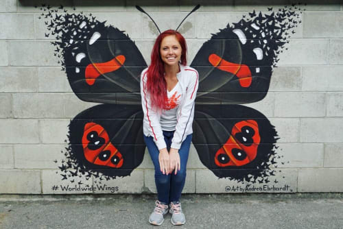 Butterfly Wings Mural | Murals by Art by Andrea Ehrhardt | Queenstown Primary School in Queenstown