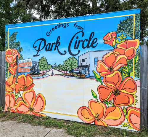 Park Circle Airbnb | Street Murals by Girls Who Paint Murals