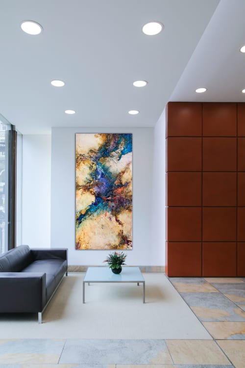 Seductive 36'/72" | Paintings by Sophia Paleotheodoros | Private Residence - Montreal, QC in Montreal