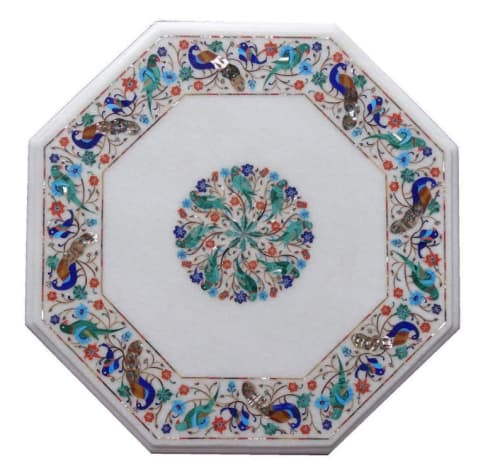 white marble table, coffee table, end table, tabletop | Tables by Innovative Home Decors