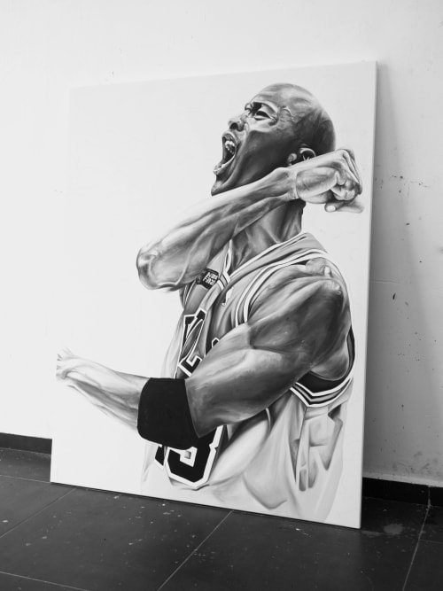 His Airness | Paintings by Ricardo Rodriguez Cosme