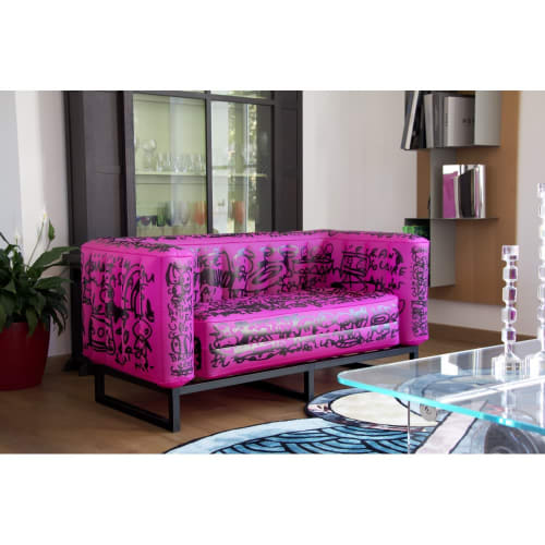 Yomi "Cocktail Ruka VI" Luminous Pink Sofa - By NEP | Couch in Couches & Sofas by MOJOW DESIGN