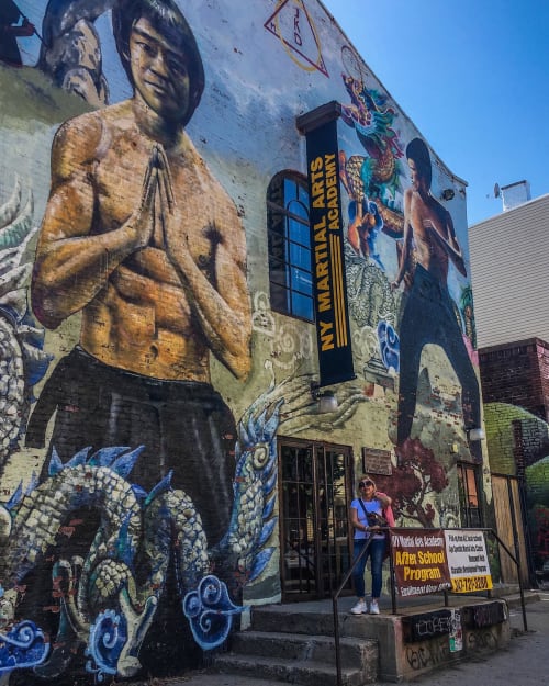 Bruce Lee by Cern at NY Martial Arts Academy, Brooklyn | Wescover Street  Murals