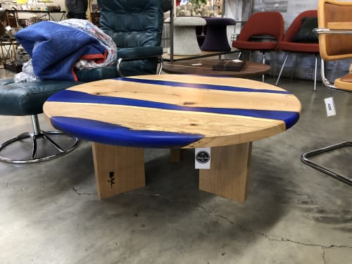 White Oak & Resin | Tables by Black Rose WoodCraft