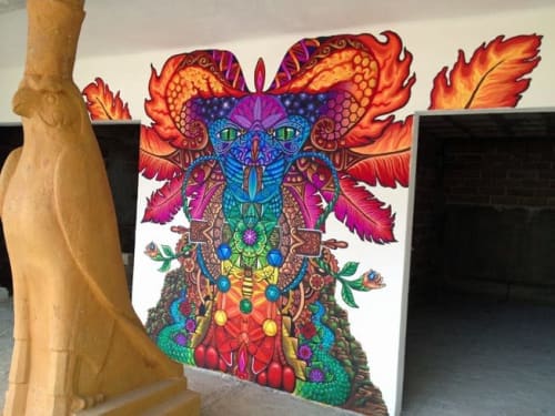 Hostel de la luz mural | Art Curation by Burgandy Viscosi | Hostal De La Luz in Amatlan