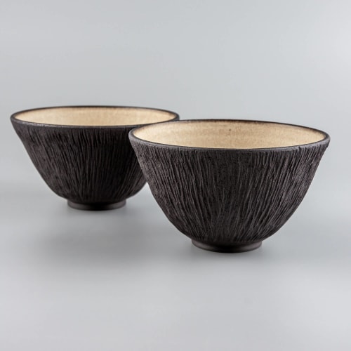 Handmade Carved Bowl Saphine Corolis | Dinnerware by Svetlana Savcic / Stonessa