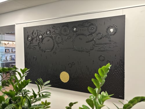 J’envoie mes prières | Paintings by Jayarr Steiner | BMO Tower in Phoenix