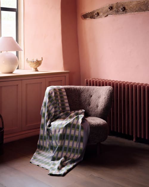 Lino Stripe (teal) | Curtains & Drapes by Jessie de Salis