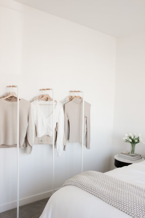 LINE Leaning Slim Coat Hanger | Steel | Furniture by Yamazaki Home