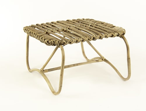 Rattan Foot Stool | Chairs by Amara