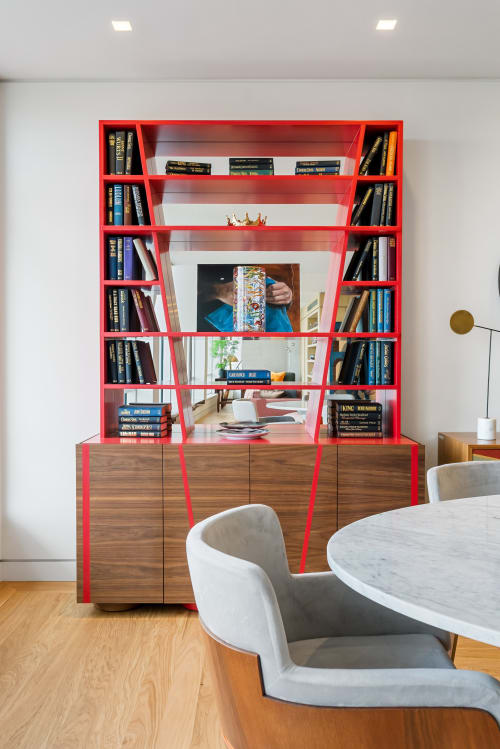 RED high cabinet | Storage by Ivar London | Custom