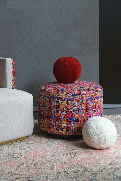 Papillonne Kenzo Pouffe | Ottoman in Benches & Ottomans by LAGU