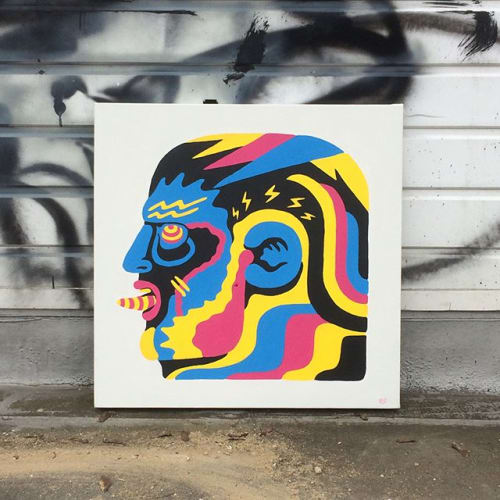 CMYK Head | Paintings by Dave Setrakian (TAVO)