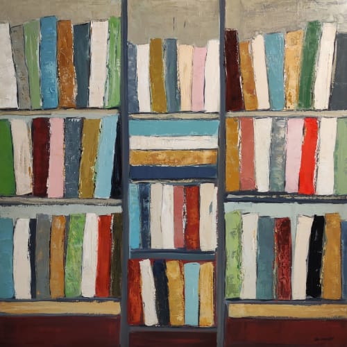 Literary waves / Ondes litteraires | Oil And Acrylic Painting in Paintings by Sophie DUMONT.