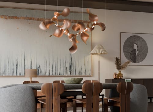 Dune 20 Cluster in Metallic Tones Pendant Light | Chandeliers by MOSS Objects