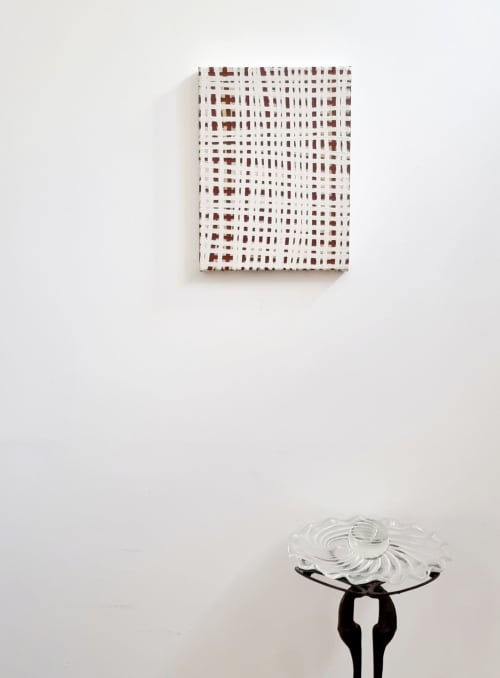 Brown White Linear 2022 | Paintings by Terri Brooks