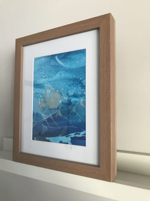 Majestic Moonlight | Oil And Acrylic Painting in Paintings by Virginia Burke