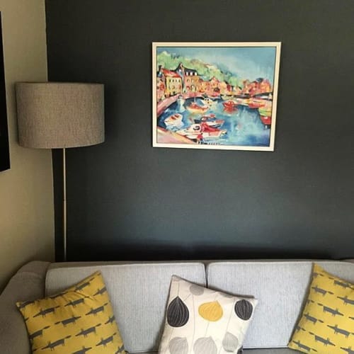 Padstow harbour painting | Oil And Acrylic Painting in Paintings by Anna-Louise Felstead