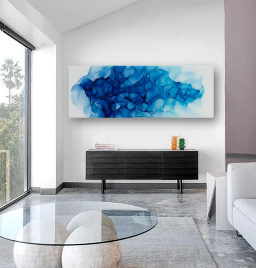'FLUID VIII' - Multi Layer Resin Abstract Fine Artwork | Paintings by Christina Twomey Art + Design