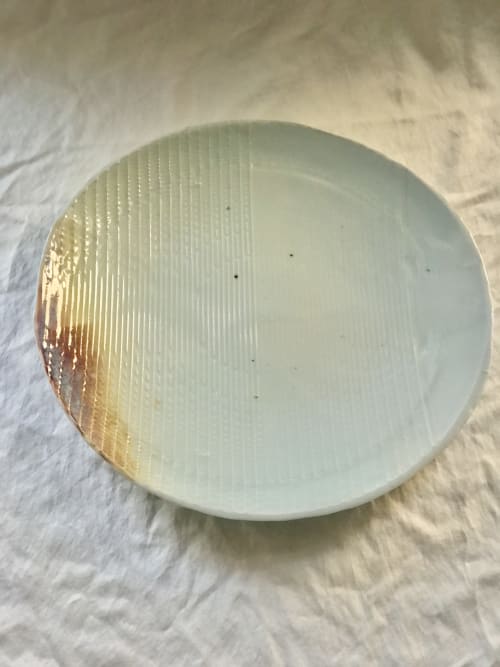 Porcelain Pattern Platter - Lluvia | Decorative Objects by LiLi Jackson Studio | Brooklyn in Brooklyn