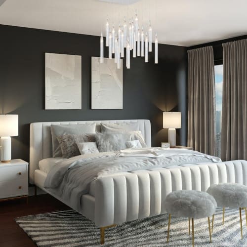 20 Hand-Blown Glass Pendants Glass Prism Shape Chandelier | Pendants by Galilee Lighting