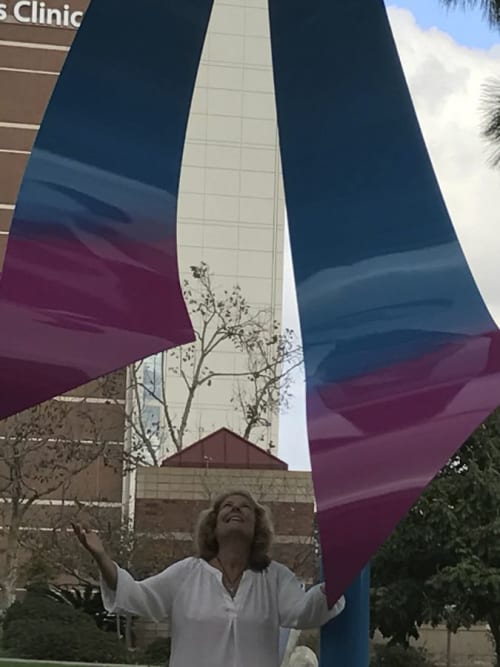 Ribbon of Hope | Public Sculptures by Creative Healing by Lia Strell | Scripps Memorial Hospital La Jolla in San Diego