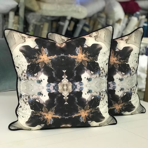 smoke and mirrors textiles by the yard | Pillow in Pillows by Amanda M Moody