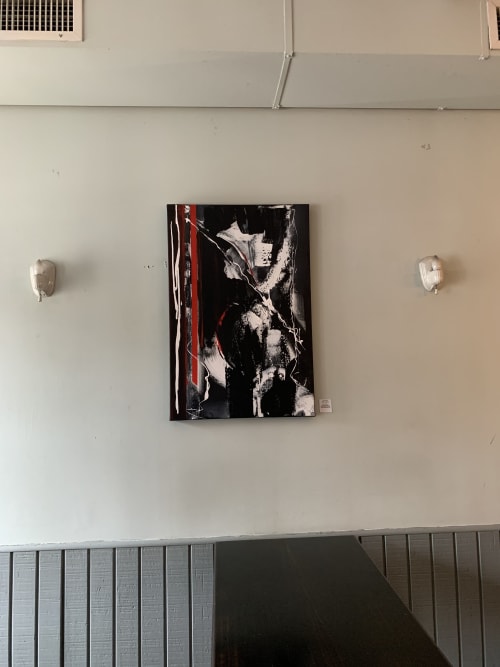 "Control".  Abstract Painting | Paintings by Alice Lipping | Vesta Trattoria & Wine Bar in Queens