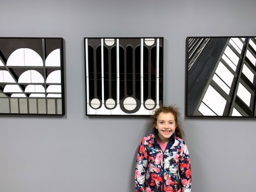 REFLECT triptych | Wall Hangings by Heather Hancock | 200 South Wacker in Chicago