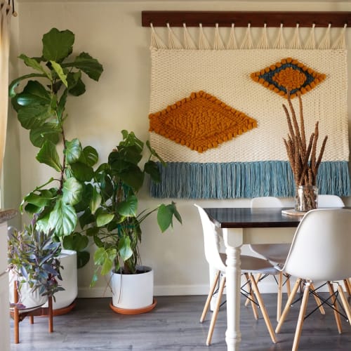 Carbon | Wall Hangings by Keyaiira | leather + fiber